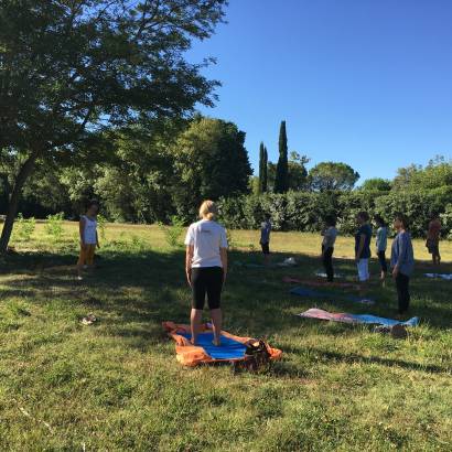 Séances de yoga sur le site de Villeneuve en Scène