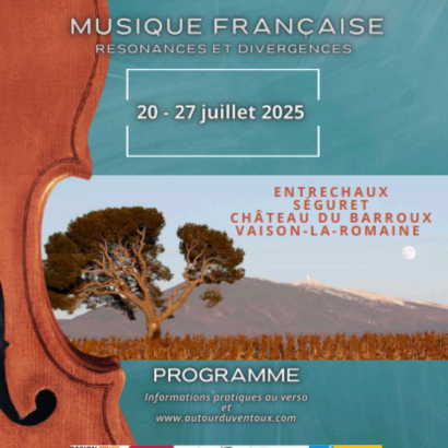 Romantische Musik 'Divergences' - Festival Autour du Ventoux Romantische Musik 'Divergences' - Festival Autour du Ventoux
