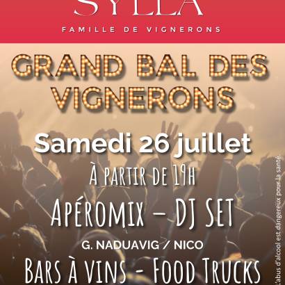 Grand Bal des Vignerons de Sylla Grand Bal des Vignerons de Sylla