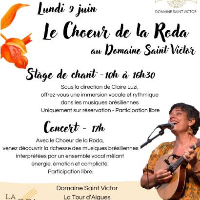Concert le Chœur de la Roda à la Tour d'Aigues Concert le Chœur de la Roda à la Tour d'Aigues