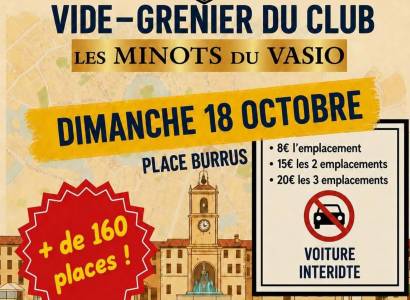 Vide grenier - Les Minots du Vasio