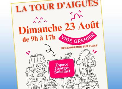 Vide grenier à La Tour d' Aigues