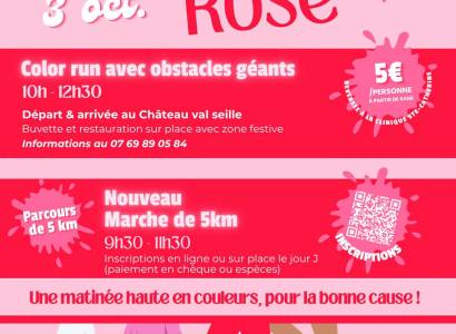 Octobre Rose : Color run au départ du Château Val Seille