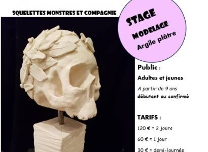 Stage modelage - Squelettes, monstres et compagnie