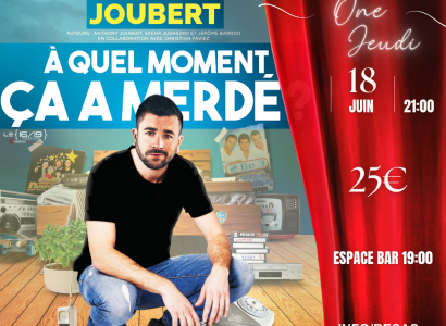 Théâtre en vigne aux Terrasses d'Adrien :  ANTHONY JOUBERT