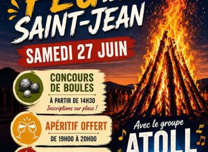 Feu de la Saint-Jean et concours de boules à La Mottes d'Aigues