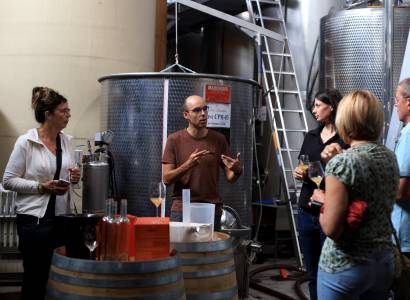 Atelier vinification chez Pierre Amadieu