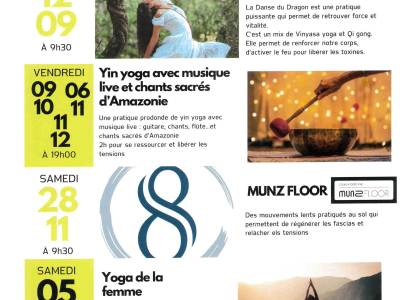 Yin yoga, musique live et chants sacrés d'Amazonie avec Nadège Bressy