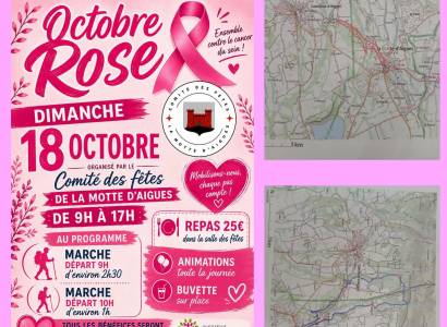 Octobre Rose à La Motte d'Aigues.