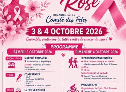 Octobre Rose organisé par le Comité des Fêtes de La Tour d'Aigues
