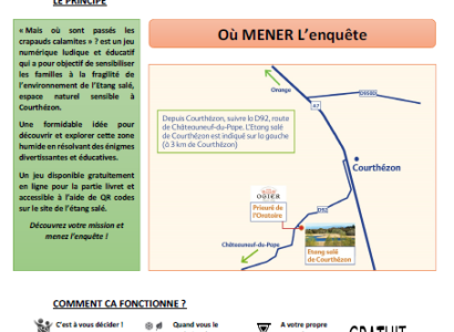 Etang salé de Courthézon - mission scientifique