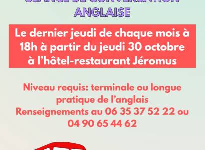Séance de conversation anglaise