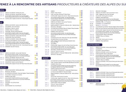 Marché Artisanat et Saveurs des Alpes du Sud
