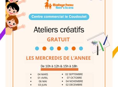 Ateliers créatifs - Centre commercial Le Coudoulet