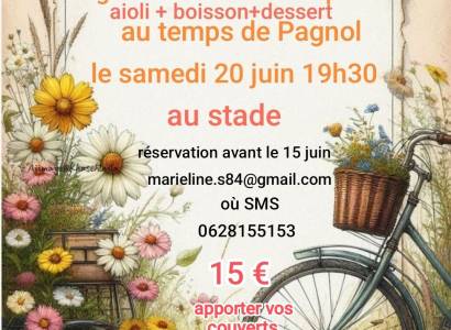 Aïoli champêtre au temps de Pagnol à Beaumont de Pertuis