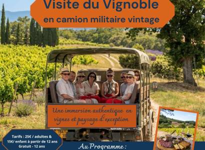 Évasion en Camion Vintage au Cœur des Vignes