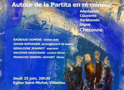 Concert : Bach – Sei Solo : « autour de la Partita en ré mineur »