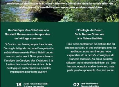 Conférence :  Le Cantique de la Terre  - suite du cycle