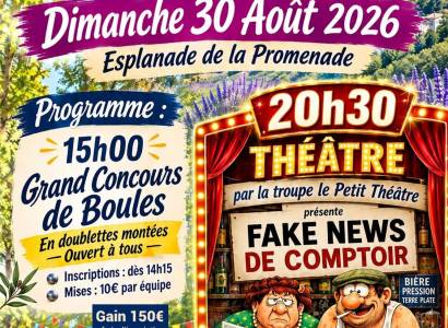 Journée de la convivialité - Concours de boules et Théâtre