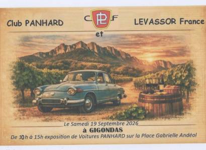 Exposition de voitures Panhard