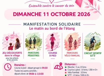 Manifestation solidaire Octobre Rose à Cucuron.