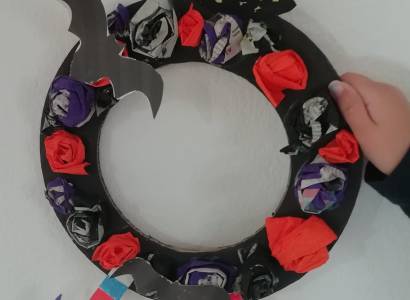 Atelier créatif - couronne d'Halloween
