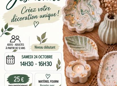 Atelier Jesmonite – Créez votre décoration