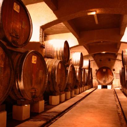 Wine cellars tour of the Cellier des Princes