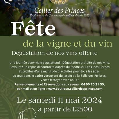 Feest van de wijngaard en de wijn bij Le Cellier des Princes