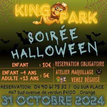 Soirée Halloween au King Park