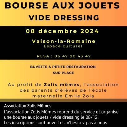 Vide dressing et bourse aux jouets - Association Zolis Mômes