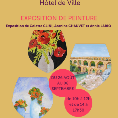 Exposition de Mmes Clini, Chauvet & Lario