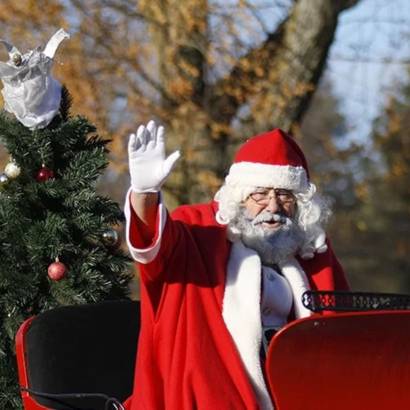 Fahrt mit dem Schlitten des Weihnachtsmanns