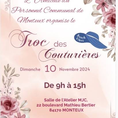 Le Troc des couturières Le 10 nov 2024