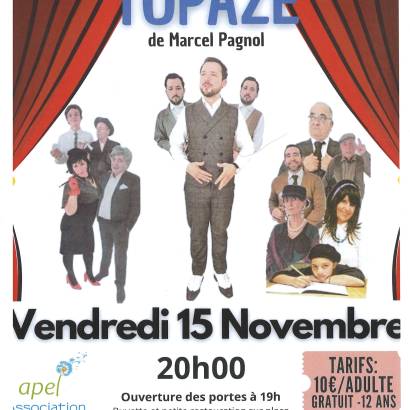 Théâtre : Topaze de Marcel Pagnol