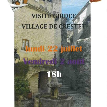 Rondleiding door het dorp Crestet met Mélanie Bienfait Pas d'Histoires