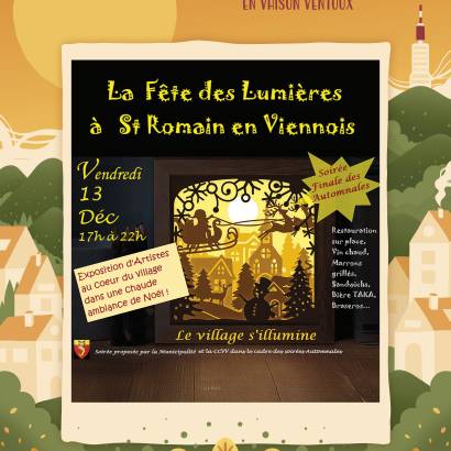 La Fête des Lumières à Saint-Romain-en-Viennois - Les Automnales en Vaison Ventoux