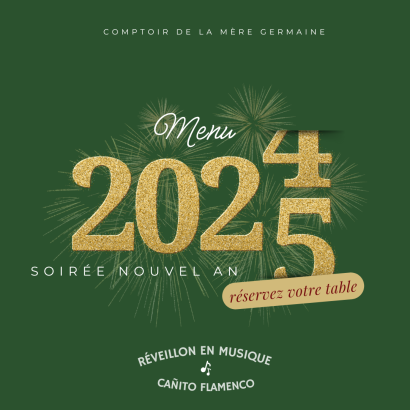 December 31st New Year's Eve at Comptoir de la Mère Germaine