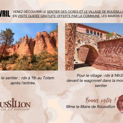 Visite guidée du village de Roussillon