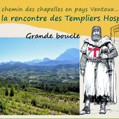 A la rencontre des Templiers Hospitaliers - Grande boucle - Départ Rasteau