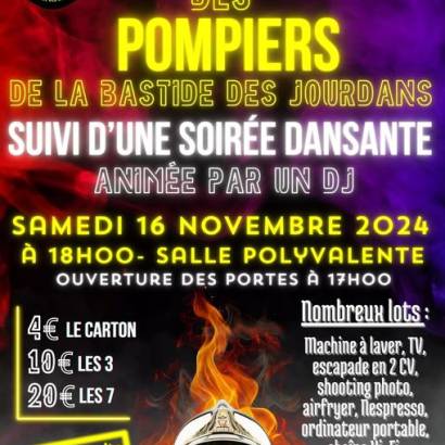 Loto des Pompiers Le 16 nov 2024