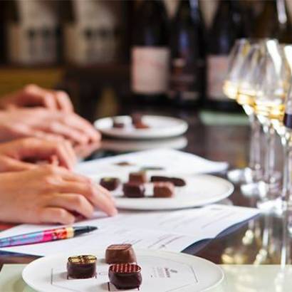 Atelier Accords Vins & Chocolats en autonomie à la Chocolaterie Castelain