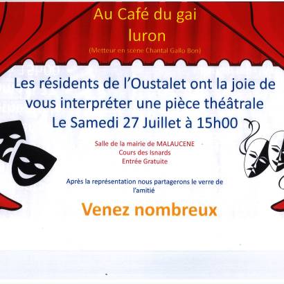 Au Café du gai luron par les résidents de l'Oustalet