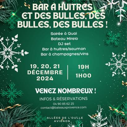 Bar à huîtres et des bulles, des bulles, des bulles !