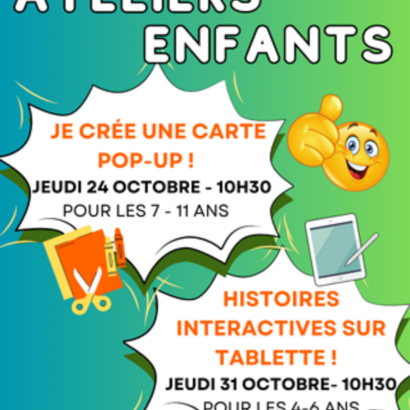 Atelier tablettes pour enfants