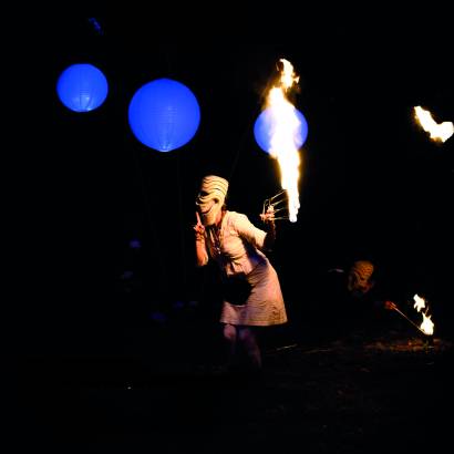 Spectacle de feu « Roulmaboule » - Poésie flambée