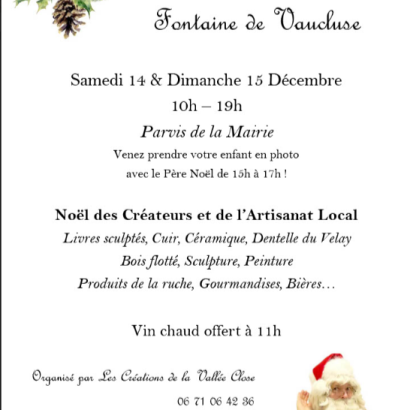 Petit Marché de Noël à Fontaine de Vaucluse