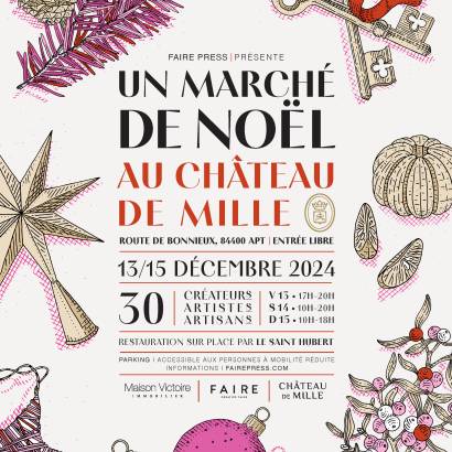 La 4ᵉ édition du marché de Noël FAIRE au Château de Mille