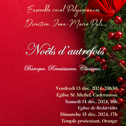 Concert de Noël par l'Ensemble vocal Polysonances