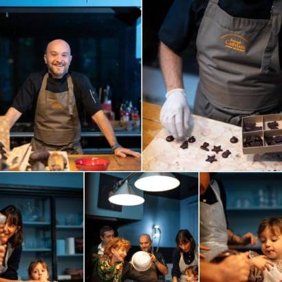 Atelier mendiants de Noël avec la chocolaterie Castelain